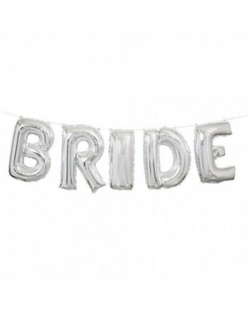 Silver Wedding Letter Balloon Banner