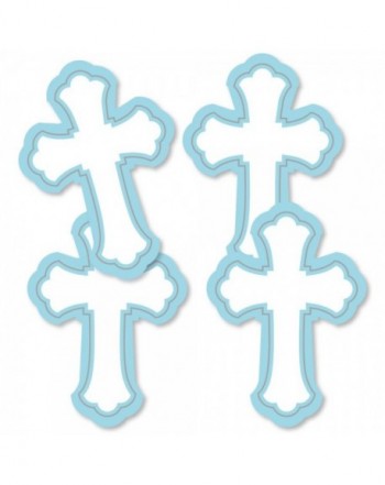 Little Miracle Blue Gray Cross