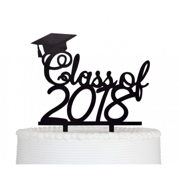 Qttier Class CakeTopper Graduation Topper Grad Decorations