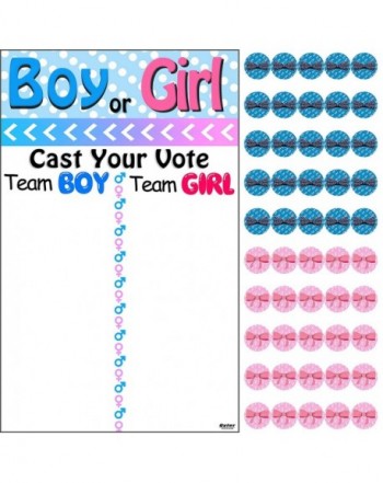 Qyler Shower Gender Reveal Stickers