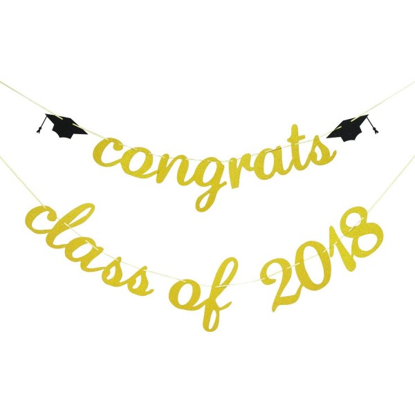 Glitter Congrats Graduation Supplies Decorations