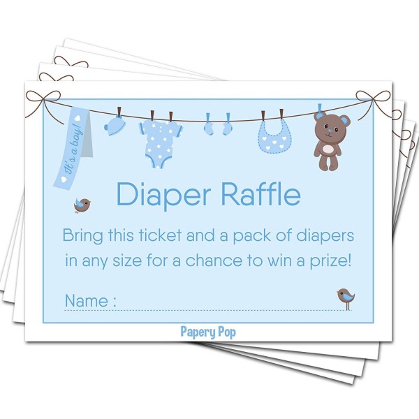 Diaper Raffle Tickets Baby Shower