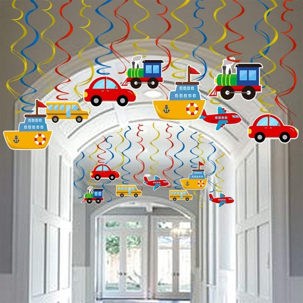 Transportation Hanging Decorations Birthday Supplies