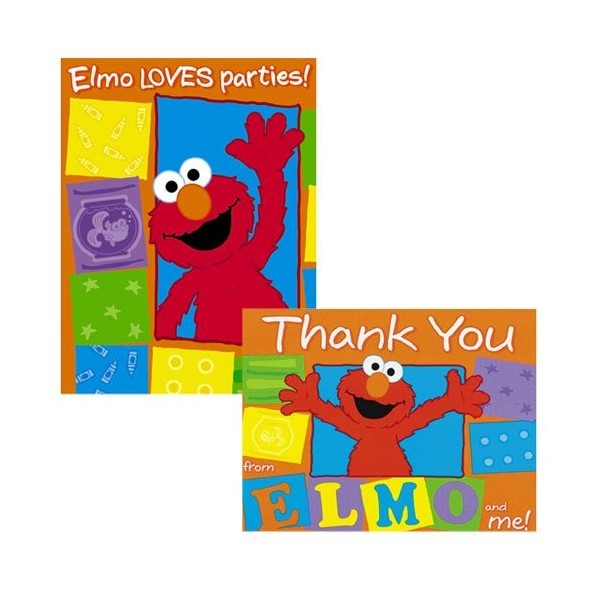 Sesame Street Loves Invitations Envelopes