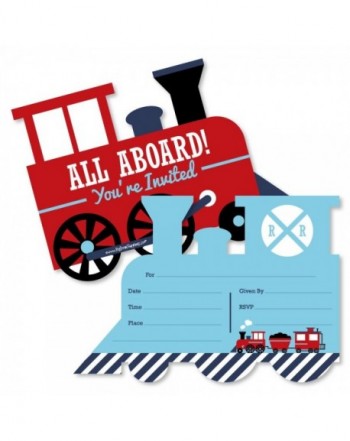 Railroad Party Crossing Fill Invitations