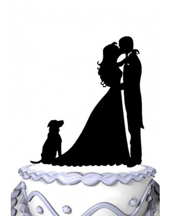 Meijiafei Kissing Silhouette Wedding Topper x