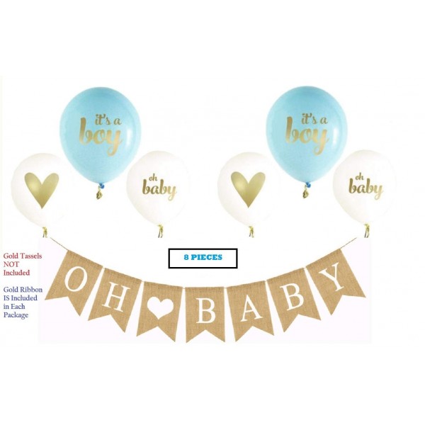 Baby Banner Balloon Set Pre Strung