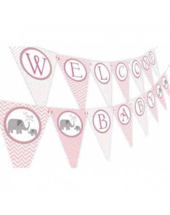 Little Elephant Shower Banner Pennant