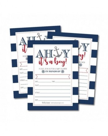 Nautical Invitations Sprinkle Printable Supplies