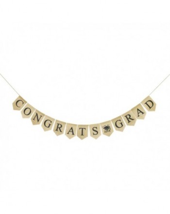 Congrats Graduation Decorations Bunting Backdrop