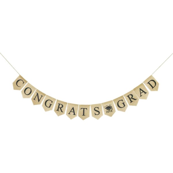 Congrats Graduation Decorations Bunting Backdrop