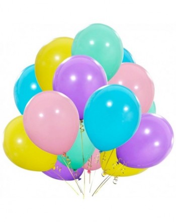 Pastel Rainbow Balloons Birthday Decorations