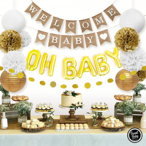 Sweet Baby Decorations Neutral Lanterns