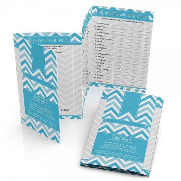 Chevron Blue Bridal Shower Fabulous