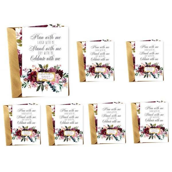 Bridesmaid Scratch Invites Proposal Envelopes