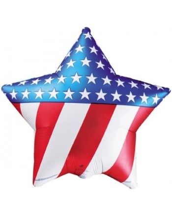 Patriotic Star Shaped Balloon Mylar