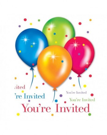 Creative Converting 895107B Birthday Invitations