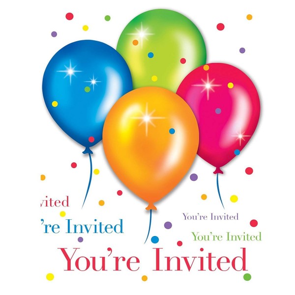 Creative Converting 895107B Birthday Invitations