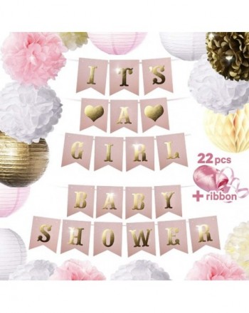 PCs Baby Shower Decorations Girl