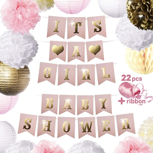 PCs Baby Shower Decorations Girl