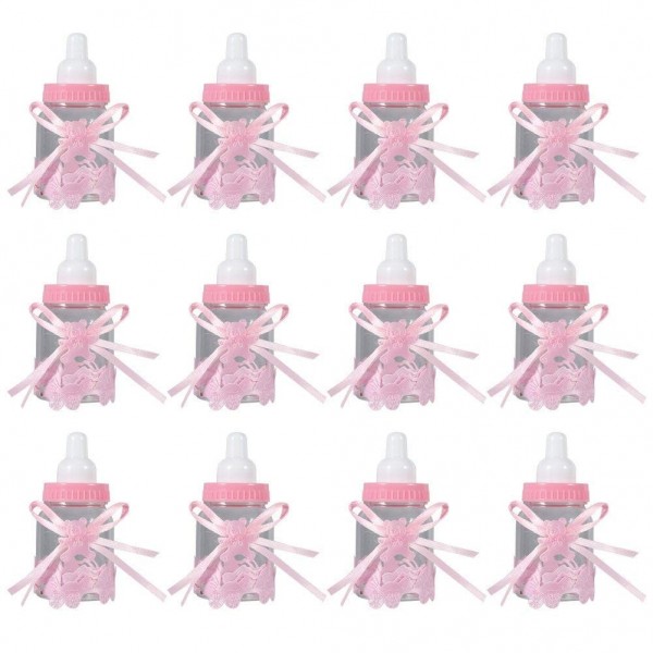 12Pcs Baby Shower Chocolate Bottles Decorations