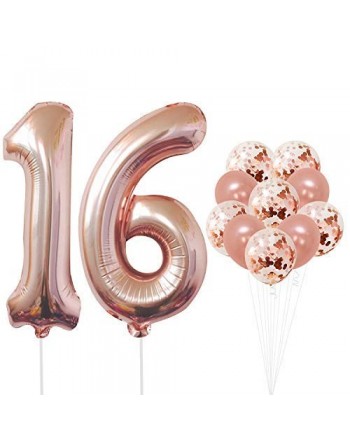 KatchOn Rose Gold Number Balloons