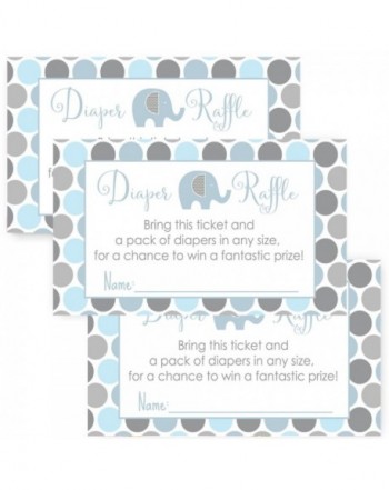 Elephant Shower Diaper Raffle Invitation