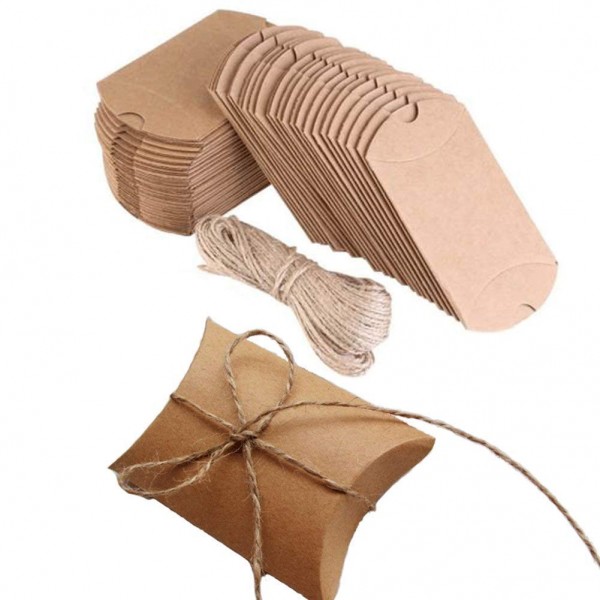 Kraft Boxes Pillow Vintage Wedding Kraft Boxes Pillow Vintage Wedding