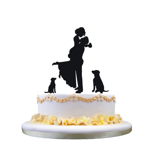 Wedding Topper Bride Groom Silhouette