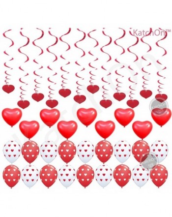 Hanging Heart Swirls Balloons Kit