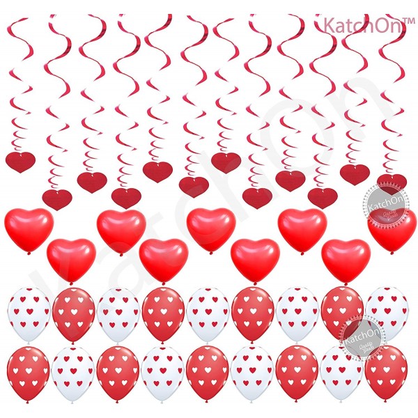 Hanging Heart Swirls Balloons Kit