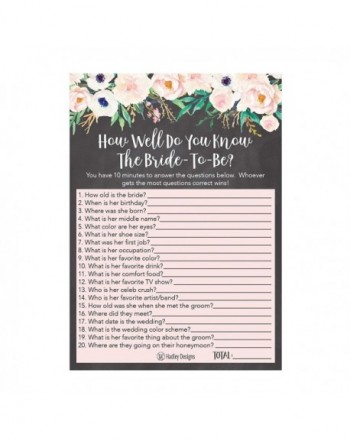 Wedding Bachelorette Guessing Question Engagement