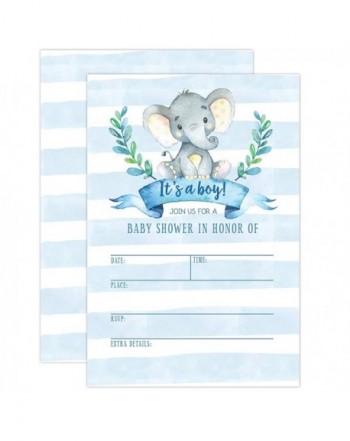 Invitation Elephant Tropical Invitations Envelopes