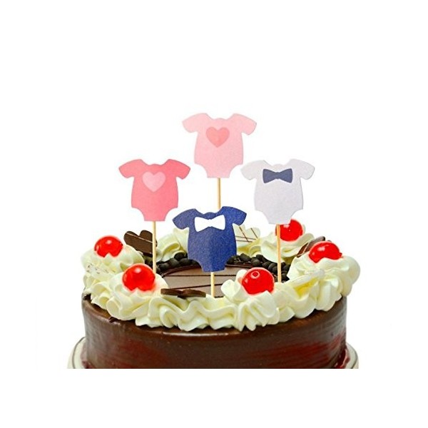 Gender Cupcake Toppers Dessert Birthday