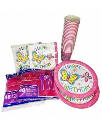 Butterfly Birthday Bundle Napkins plasticware