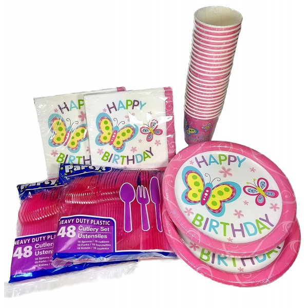 Butterfly Birthday Bundle Napkins plasticware