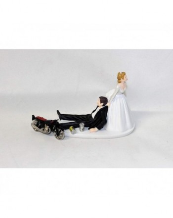 Wedding Bridal Drunk Motorcycle Topper