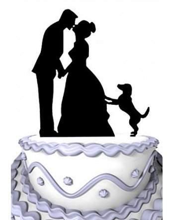 Meijiafei Kissing Silhouette Wedding Topper