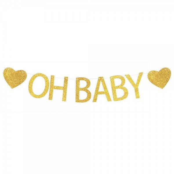Glitter Banner Pregnancy Announcement Decorations Glitter Banner Pregnancy Announcement Decorations