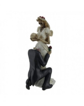 Zeckos Skeleton Wedding Couple Statue