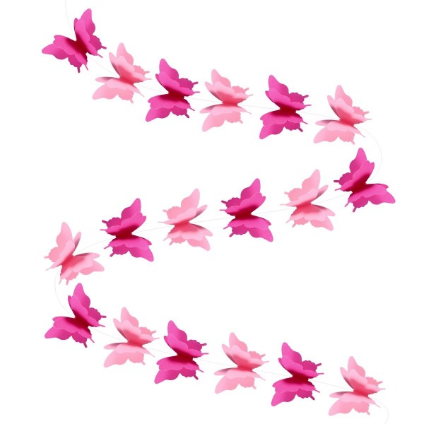 OULII Garland Butterfly Bunting Birthday OULII Garland Butterfly Bunting Birthday