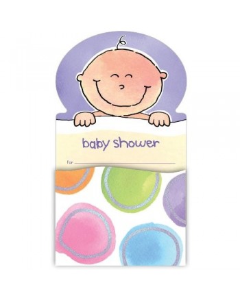 Baby Pop up Shower Invitations 8 pack
