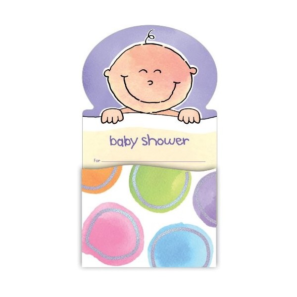 Baby Pop up Shower Invitations 8 pack