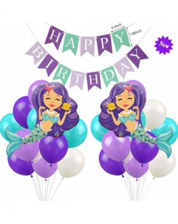 Mermaid Balloons Decorations Birthday Supplies