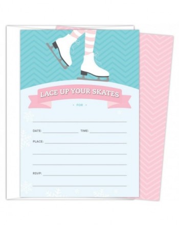 Invitations Occasions Envelopes Turquoise Snowflakes