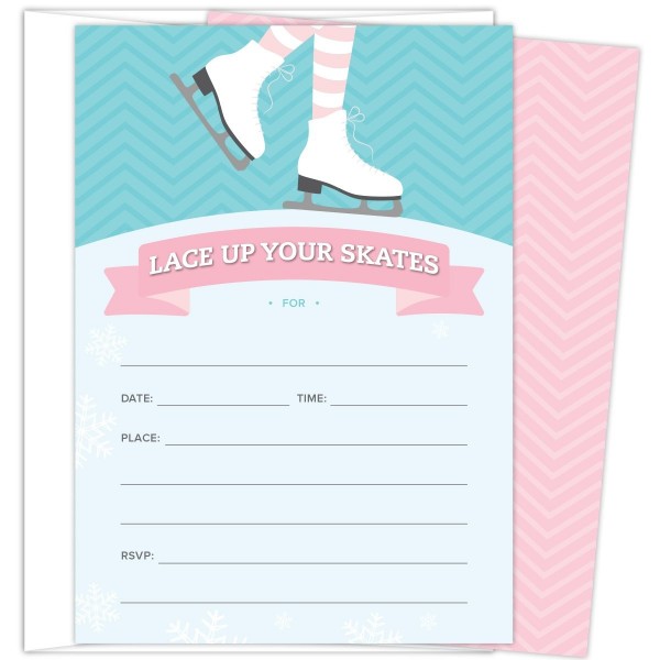 Invitations Occasions Envelopes Turquoise Snowflakes