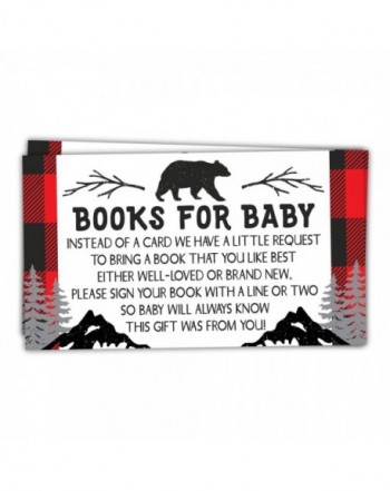 Lumberjack Books Shower Request Cards