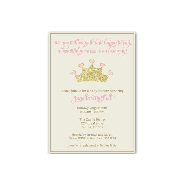 Princess Invitations Sparkle Sprinkle Envelopes