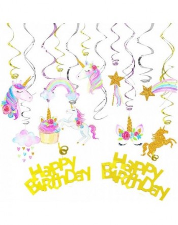 Unicorn Hanging Swirl Decorations Halloween