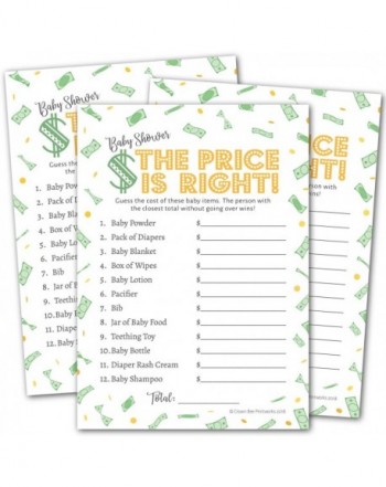 Price Right Baby Shower Game